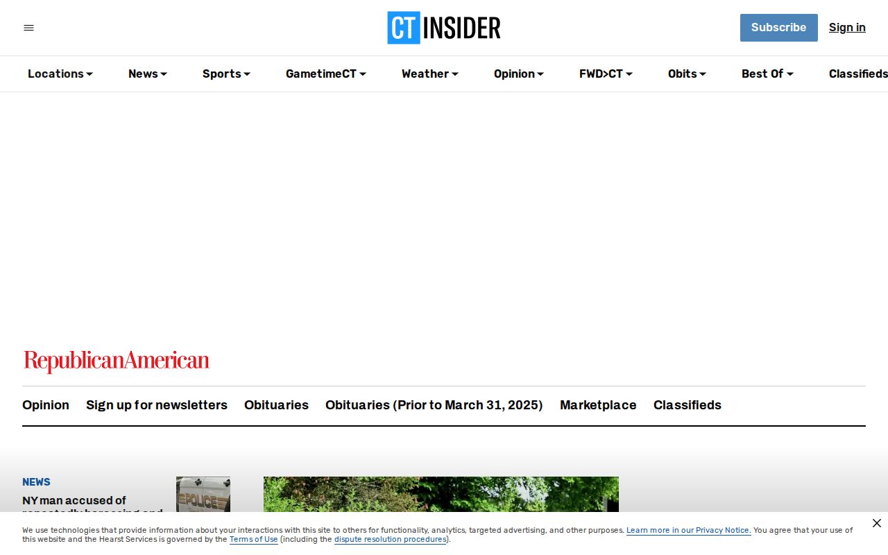 Republican-American Waterbury crime and arrest news landing page
